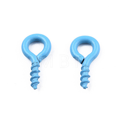 Spray Painted Iron Screw Eye Pin Peg Bails IFIN-N010-002A-04-1