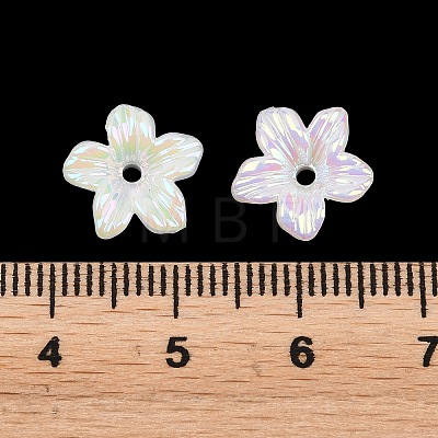 UV Plating Opaque Acrylic Bead Cap OACR-K001-40-1