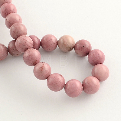 Natural Rhodonite Beads Strands G-R257-10mm-1