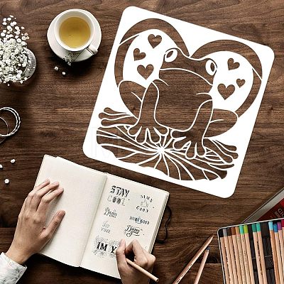 Plastic Reusable Drawing Painting Stencils Templates DIY-WH0172-524-1