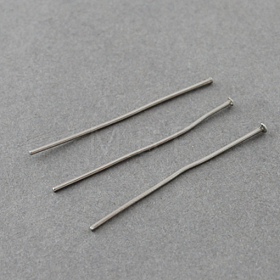 Tarnish Resistant 304 Stainless Steel Flat Head Pins LS-STAS-R046-35mm-1