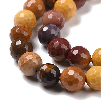 Natural Mookaite Beads Strands G-E571-18B-1