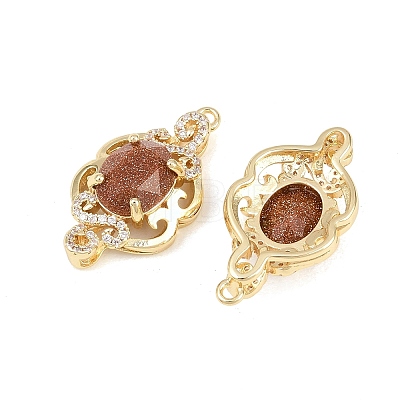 Brass Micro Pave Clear Cubic Zirconia Pendants KK-H257-08C-G01-1