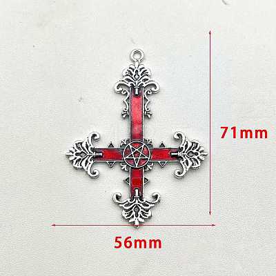 Alloy Enamel Big Pendants PW-WGEF157-01-1