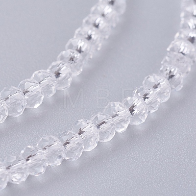 Transparent Glass Beads Strands GLAA-R135-2mm-10-1