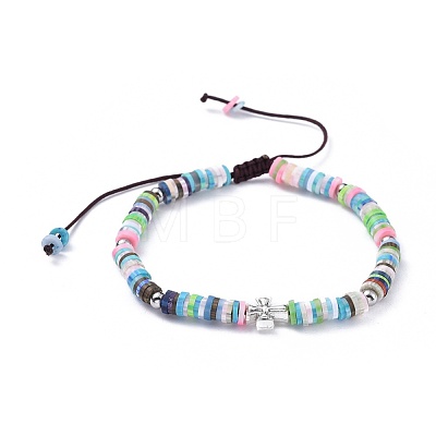 Nylon Thread Braided Beads Bracelets BJEW-JB04552-02-1