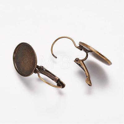 Brass Leverback Earring Findings KK-A025-AB-1