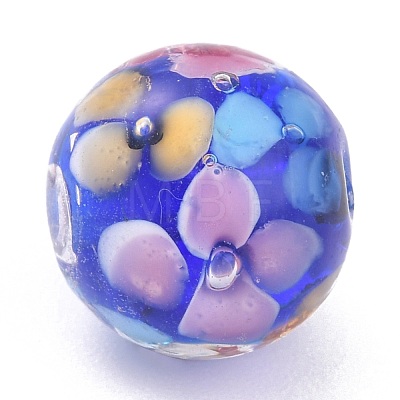Round Lampwork Beads LAMP-H059-A01-1