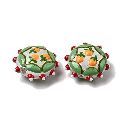 Baking Paint Glass Enamel Beads LAMP-K039-34C-1