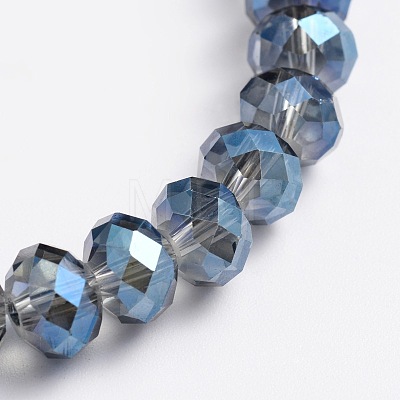 Electroplate Glass Beads Stretch Bracelets BJEW-JB02012-03-1