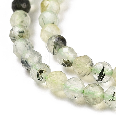 Natural Prehnite Beads Strands G-C009-A20-1