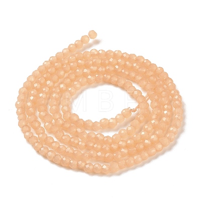 Glass Imitation Jade Beads Strands GLAA-H021-05-02-1