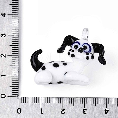 Handmade Lampwork Pendants LAMP-T025-08E-1
