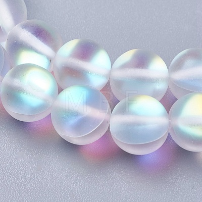 Synthetic Moonstone Beads Strands X-G-E468-G01-8mm-1