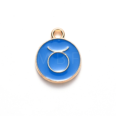 Alloy Enamel Pendants X-ENAM-S124-01B-02C-1