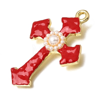 Alloy Enamel Pendants KK-K427-53G-1-1