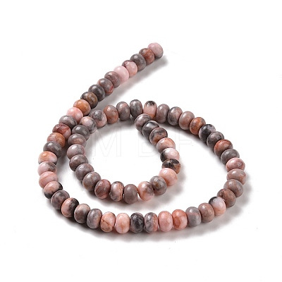 Natural Pink Zebra Jasper Beads Strands G-D481-13-1