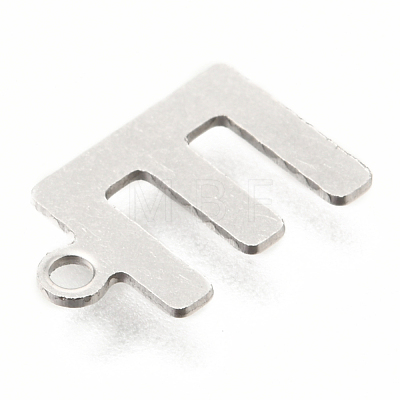 Non-Tarnish 201 Stainless Steel Charms STAS-C021-06P-E-1