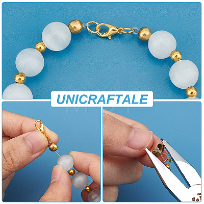 Unicraftale 304 Stainless Steel Crimp Beads Covers STAS-UN0043-12-1