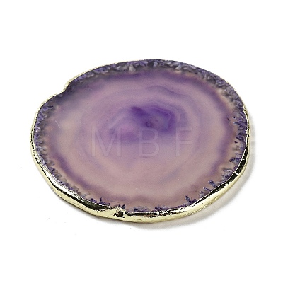 Natural Agate Coaster AJEW-NH0001-04G-02-1