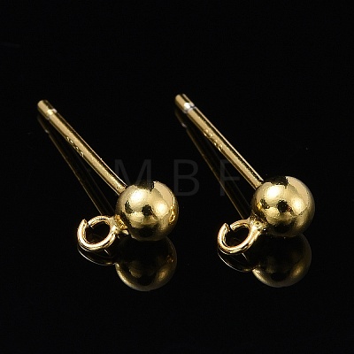 925 Sterling Silver Ear Stud Findings STER-K167-042C-G-1