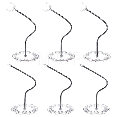 ABS Model Assembled Action Figure Display Holders AJEW-WH0596-775B-1
