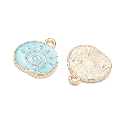 Alloy Enamel Pendants AL-CBAE435-12G-01-1