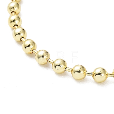 Rack Plating Brass Ball Chain Necklaces for Women NJEW-G102-01D-G-1