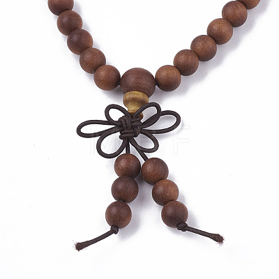 3-Loop Wrap Style Buddhist Jewelry BJEW-S140-13A-1