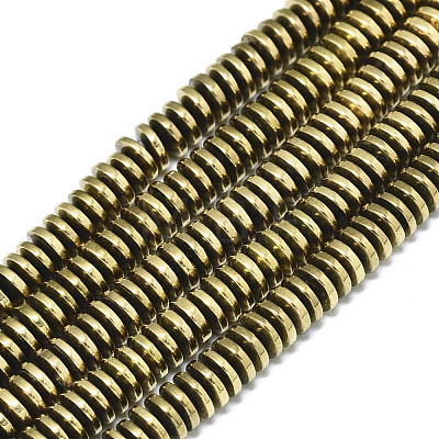 Electroplate Non-magnetic Synthetic Hematite Beads Strands G-S352-49-1