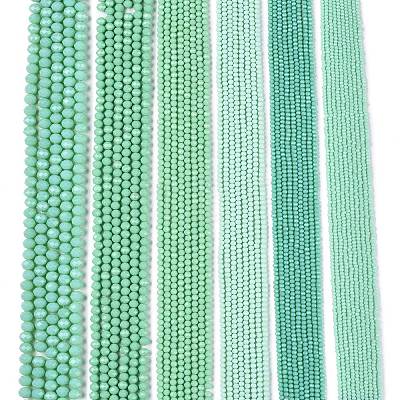 Opaque Solid Color Imitation Jade Glass Beads Strands LS-EGLA-A044-P4mm-D14-1