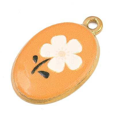 Printed 304 Stainless Steel Pendants SA-CBA7467-02A-G-1