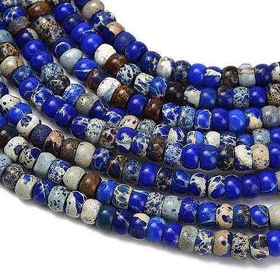 Dyed Natural Imperial Jasper Beads Strands G-P600-A01-01B-1