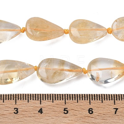 Heated Natural Citrine Beads Strands G-L650-H01-02-1