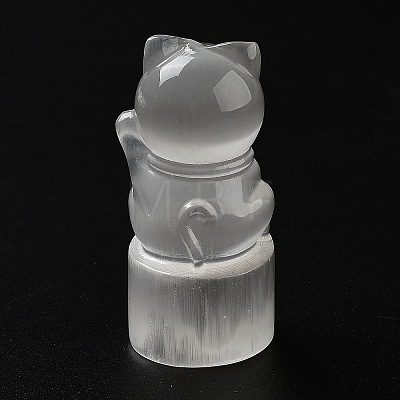 Natural Selenite Ornaments Figurine DJEW-B010-02-1