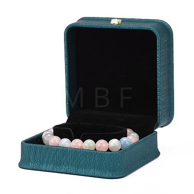 PU Leather Bangle Bracelet Storage Box X-OBOX-D007-11-1