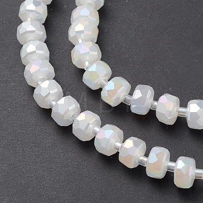 Glass Imitation Jade Beads Strands GLAA-G097-01C-1