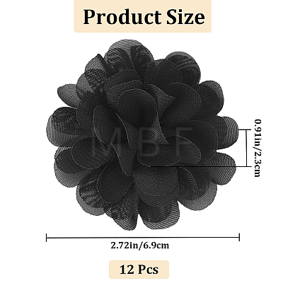 3D Chiffon Flower DIY-WH0419-80-1