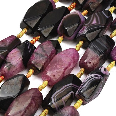 Natural Agate Beads Strands G-A321-B01-01A-1