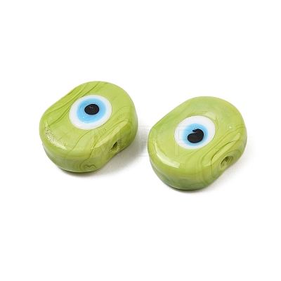 Handmade Evil Eye Lampwork Beads LAMP-G168-02K-1