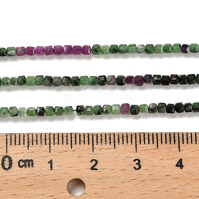 Natural Ruby in Zoisite Beads Strands G-K373-A02-01-1