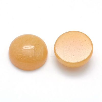 Natural Yellow Aventurine Cabochons G-P393-R36-12mm-1