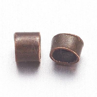 1700pcs 1.5mm Brass Tube Crimp End Beads X-E001-NFR-1