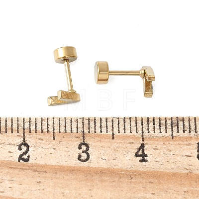 304 Stainless Steel Stud Earrings for Women EJEW-E603-05H-G-1