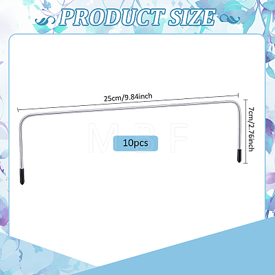 Galvanized Wire Handbag Purse Frame FIND-WH0816-245P-02-1