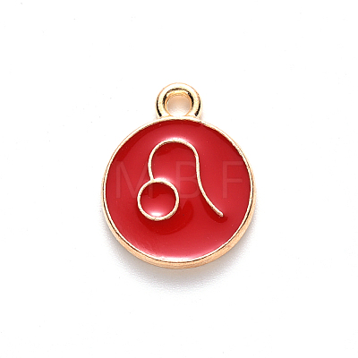 Alloy Enamel Pendants LS-ENAM-S124-01A-07G-1