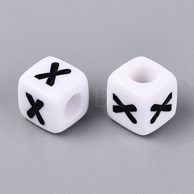 Opaque Acrylic Beads SACR-N020-04A-X-1