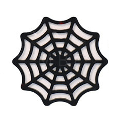 DIY Halloween Spider Web Cup Mat Silicone Molds DIY-E055-18-1