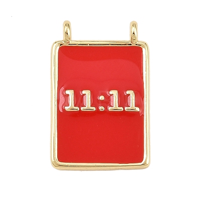 Brass Enamel Pendants KK-L251-01G-C01-1