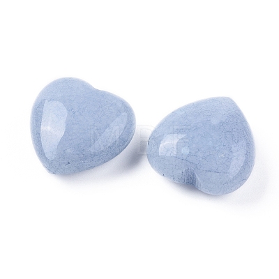 Natural Blue Aventurine Heart Love Stone G-L533-31-1-1